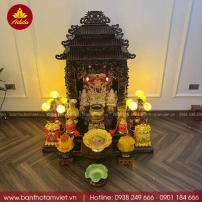 cách trang trí bàn thờ thần tài